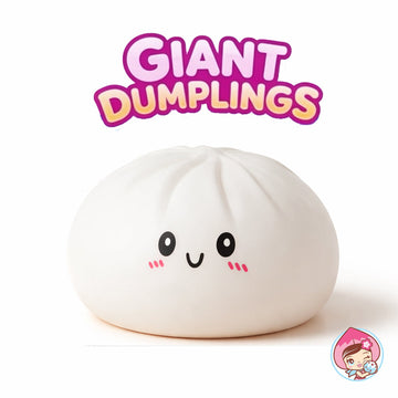 GIANT Dumpling Squishy 10 inch - White